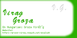 virag groza business card